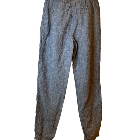 Athleta Woman's Cabo Linen Jogger Style Pant Elastic Waist Chambray Blue Size 2 - Picture 5 of 5